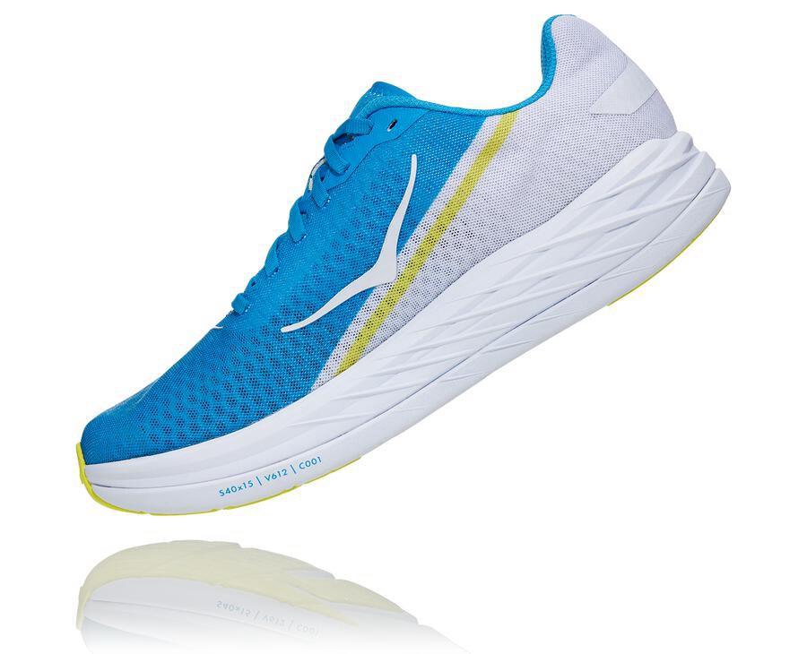 Zapatillas Running Hoka One One Hombre - Rocket X - Blancas/Azules - ICX946217